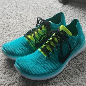 Nike Free Run RN - Clear Jade/Black/Volt/Rio  Sz11